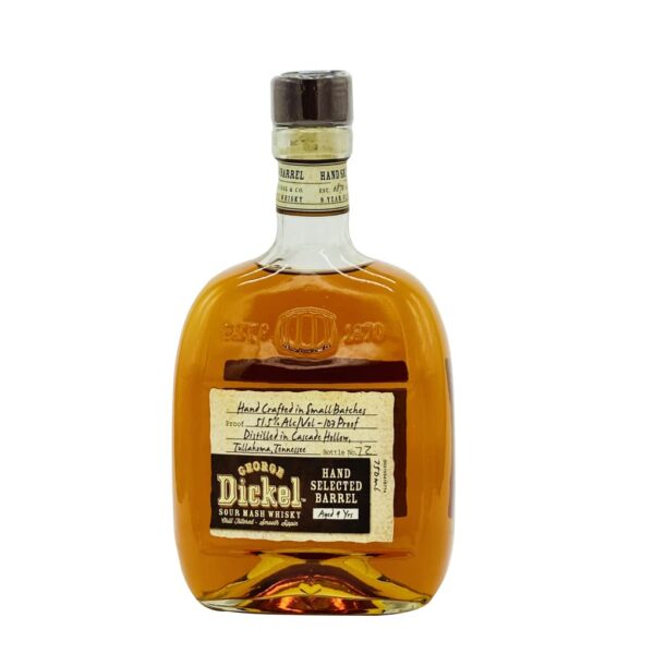 George Dickel 9 Years Old 103 Proof Sour Mash Whisky 750Ml