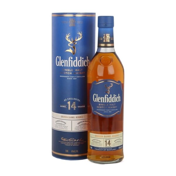 Glenfiddich 14 Year Old Bourbon Barrel Reserve Scotch Whisky 750Ml