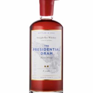 The Presidential Dram 8 Year Old Single Barrel Straight Rye 750ml
