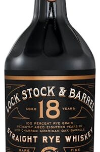 Lock Stock and Barrel Straight Rye Whiskey 18 year old