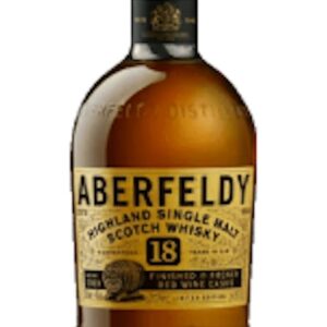 Aberfeldy Single Malt Scotch Whiskey Finished In French Red Wine Casks 18 year old