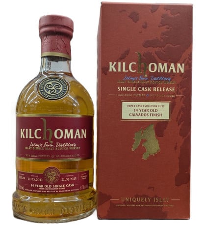 Kilchoman Impex Cask Evolution 01/25 14 Year Old Calvados Finish Single Malt